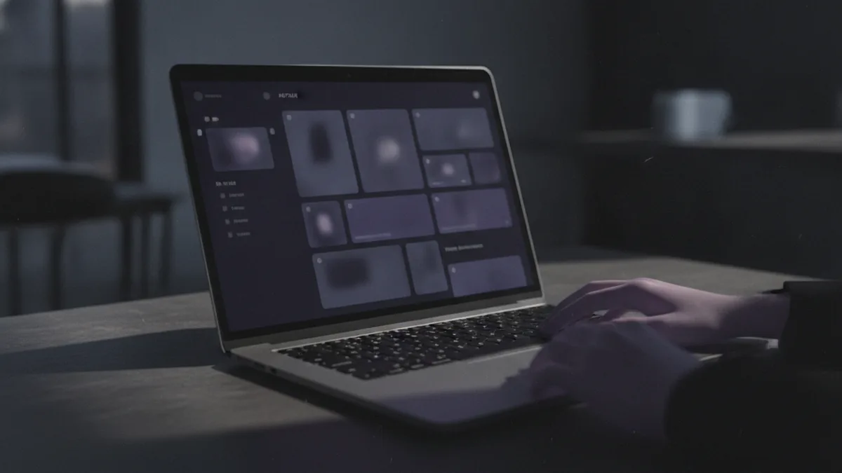 Laptop view showing a profile layout designed for quick scanning and clarity.