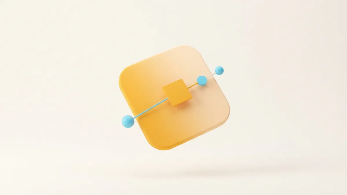Make a strong profile first impression An abstract card and connected nodes symbolizing a strong first impression on a business profile