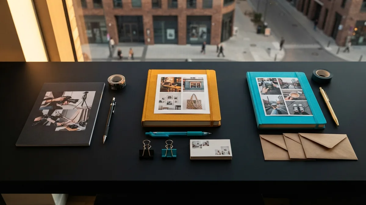 Three distinct desk styles represent creator, business, and personal Instagram bios