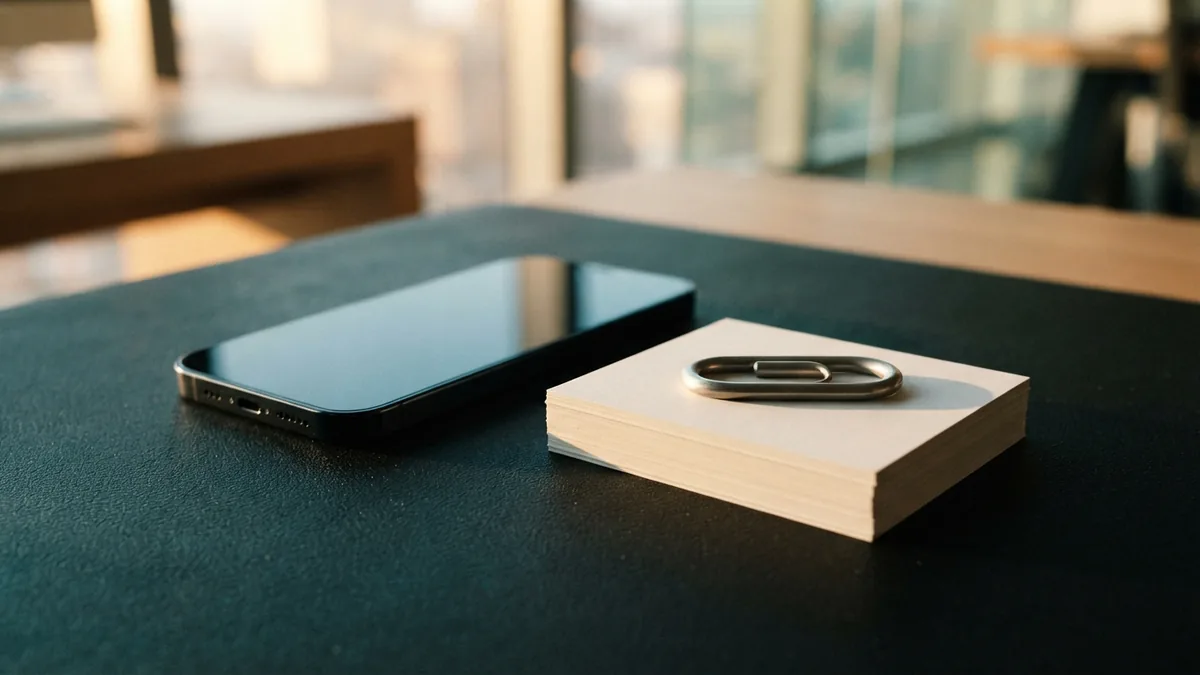 Make your bio link work harder Smartphone and desk items symbolizing clear Instagram bio links and CTAs