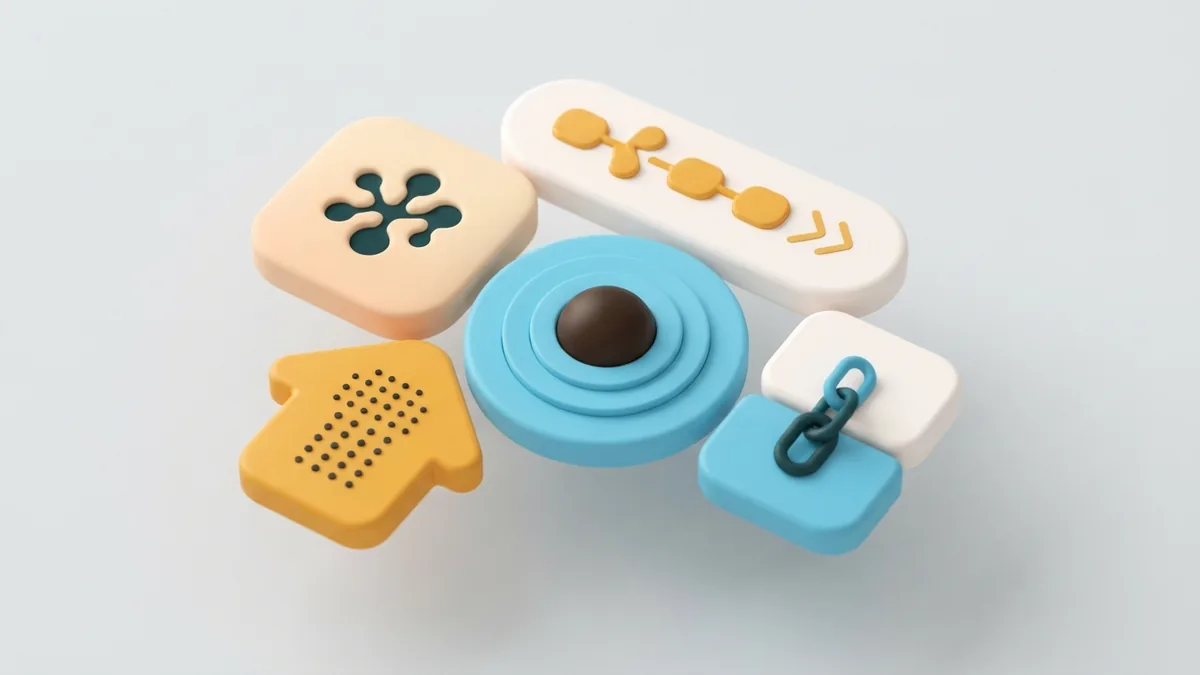 Bio examples across different content themes A small set of colorful clay tiles suggests varied topics for creator bios