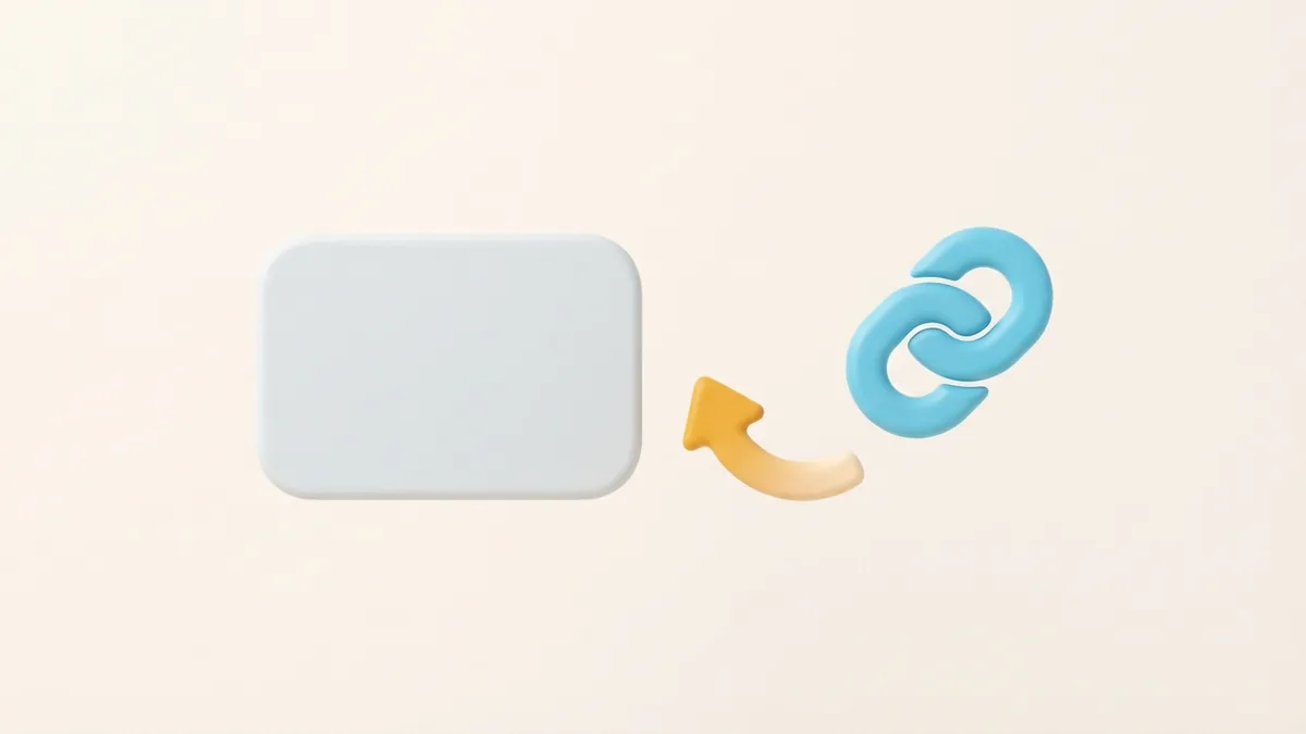A rounded card and curved shape suggest refreshing a profile bio and link