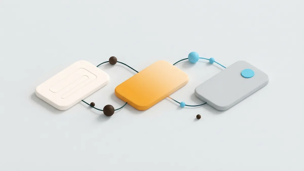 Different bio styles in one composition Three rounded cards showing different Instagram bio styles for creators and businesses