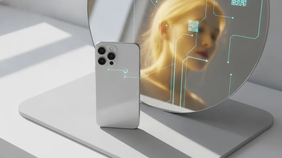 Why TikTok adds it Close-up of a phone with soft reflection to represent why bio shows activity